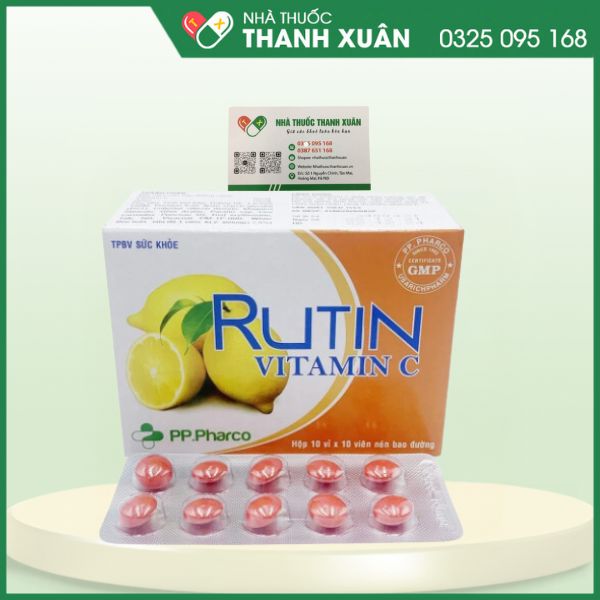 Rutin Vitamin C - Tăng cường sức đề kháng, hỗ trợ tăng sức bền thành mạch